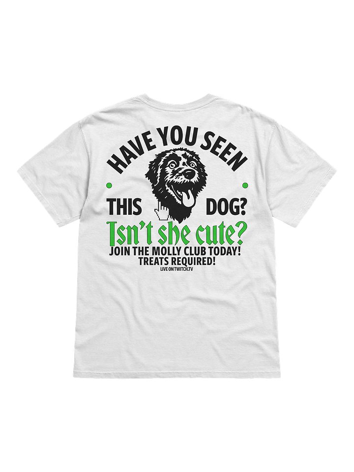 HAVE YOU SEEN THIS DOG? - T-SHIRT (WHITE & LIME) product image (2)