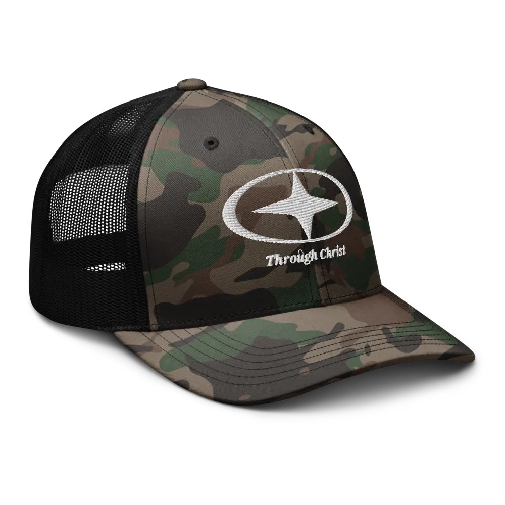 Through Christ Camo Trucker Cap product image (8)