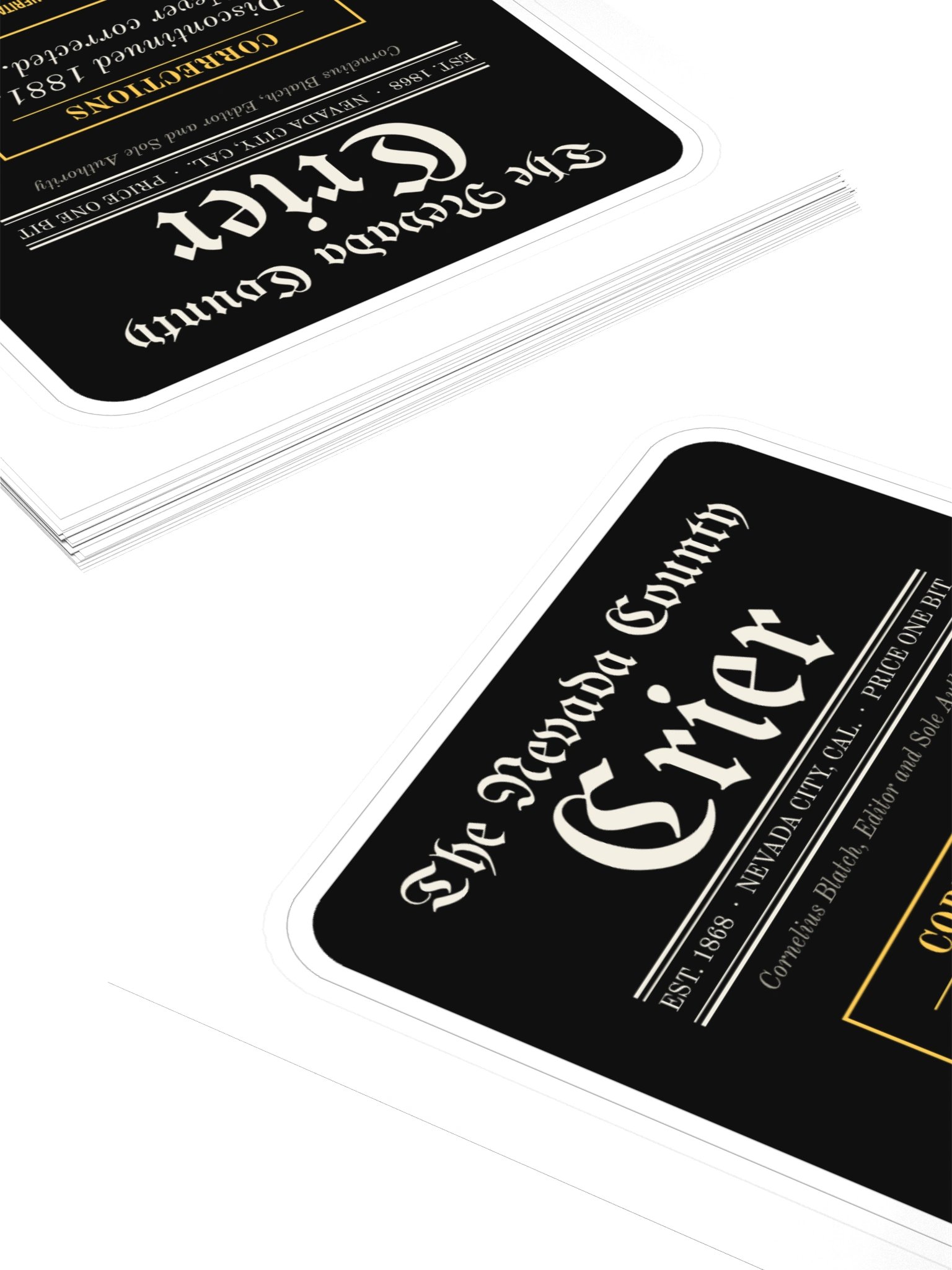 The Nevada County Crier Sticker product image (4)