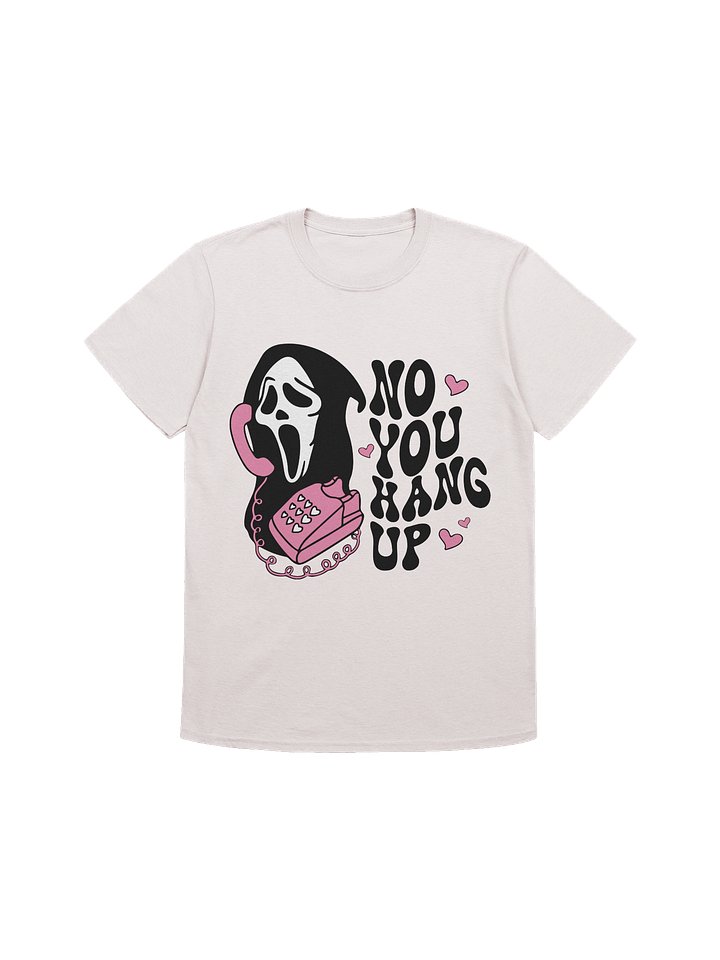 “No You Hang Up” Shirt – Ghost Face Horror Movie Inspired Graphic Tee | Spooky Cute Halloween Shirt product image (4)