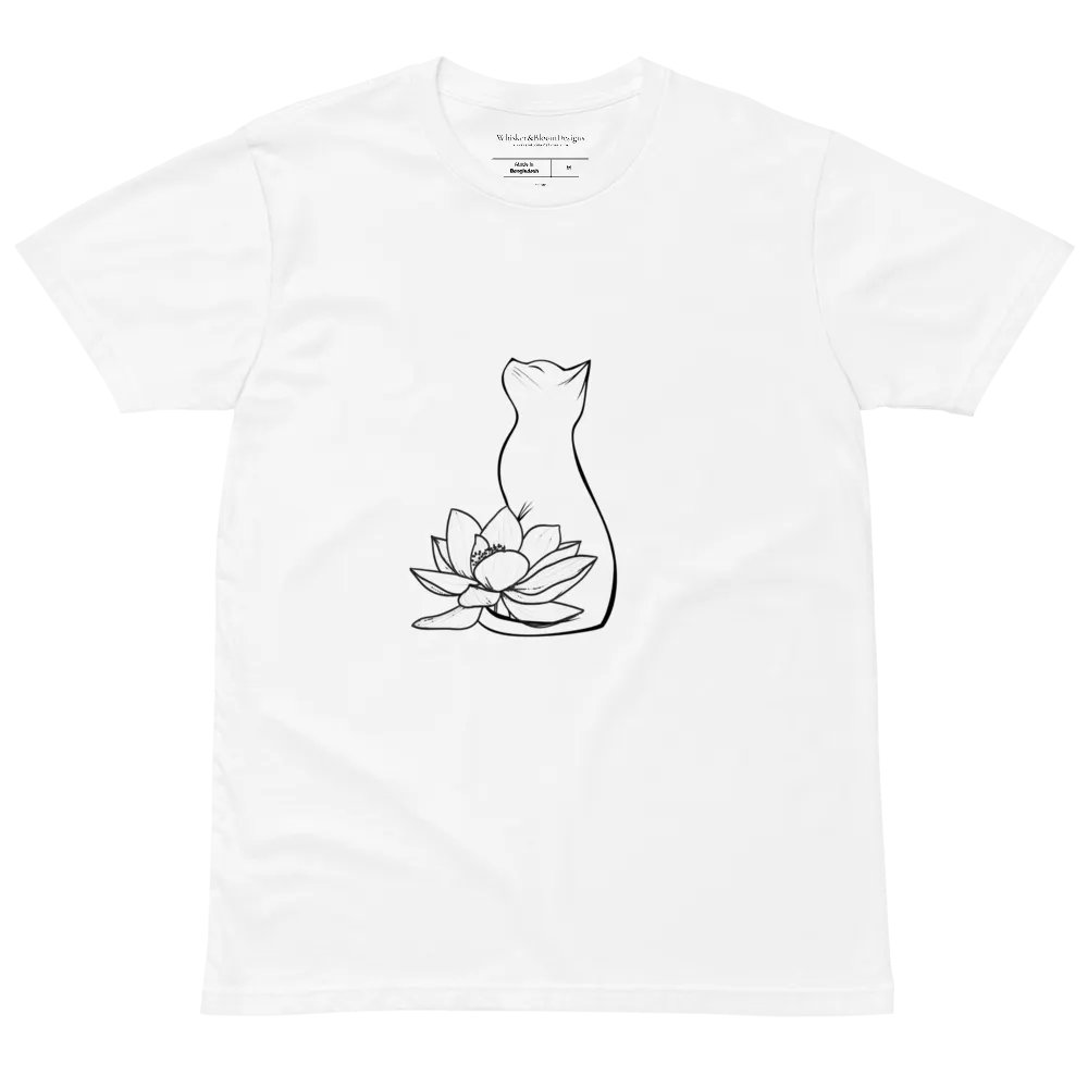 Water Lily Cat Supreme Comfort Crew Neck T-Shirt product image (2)