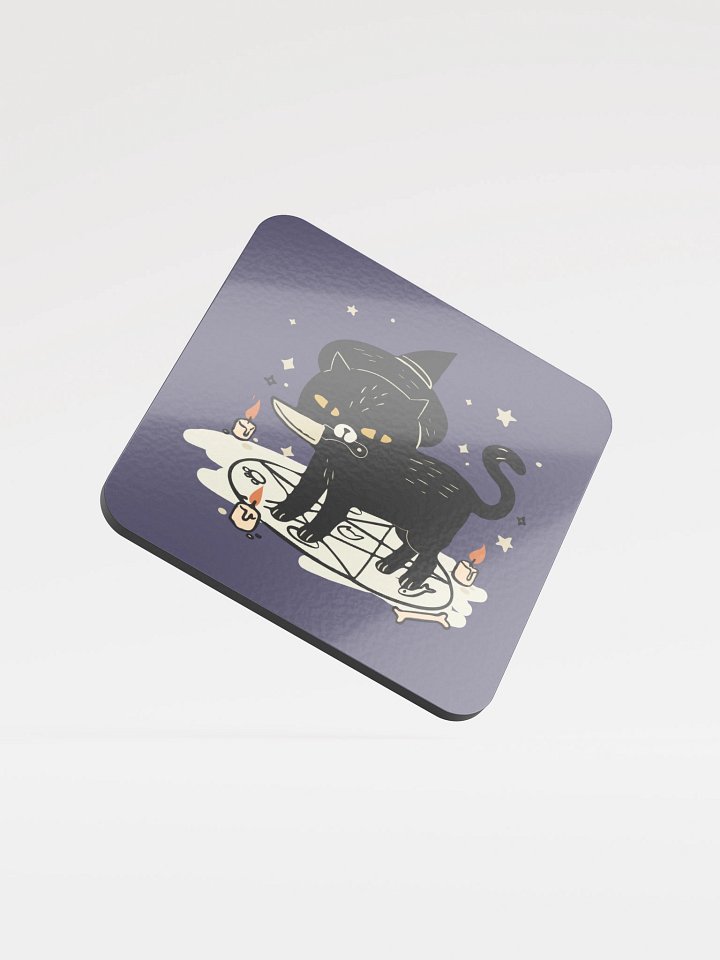 Spilt Milk Glossed Cork Coaster product image (1)