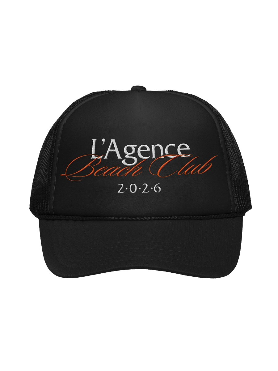 L'Agence Beach Club 2026 Trucker Hat - Black product image (1)