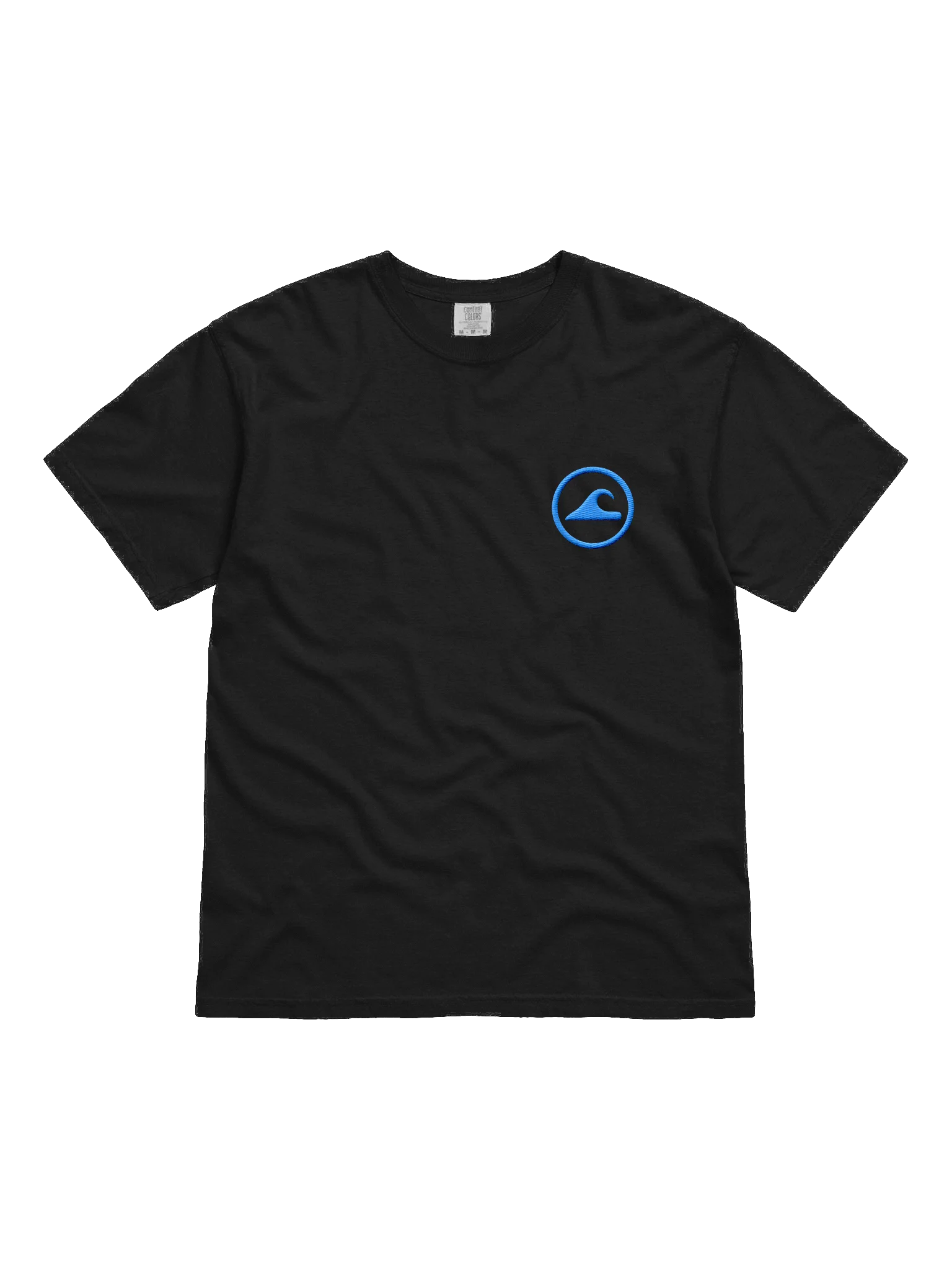Embroidered Wave Rider Comfort Colors Garment-Dyed Heavyweight T-Shirt (Aurora Blue) product image (1)