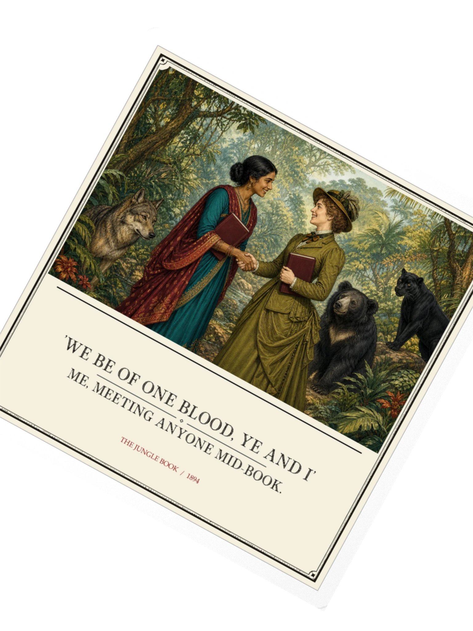 We Be One Blood Ye Me Meeting -- The Jungle Book Sticker product image (2)
