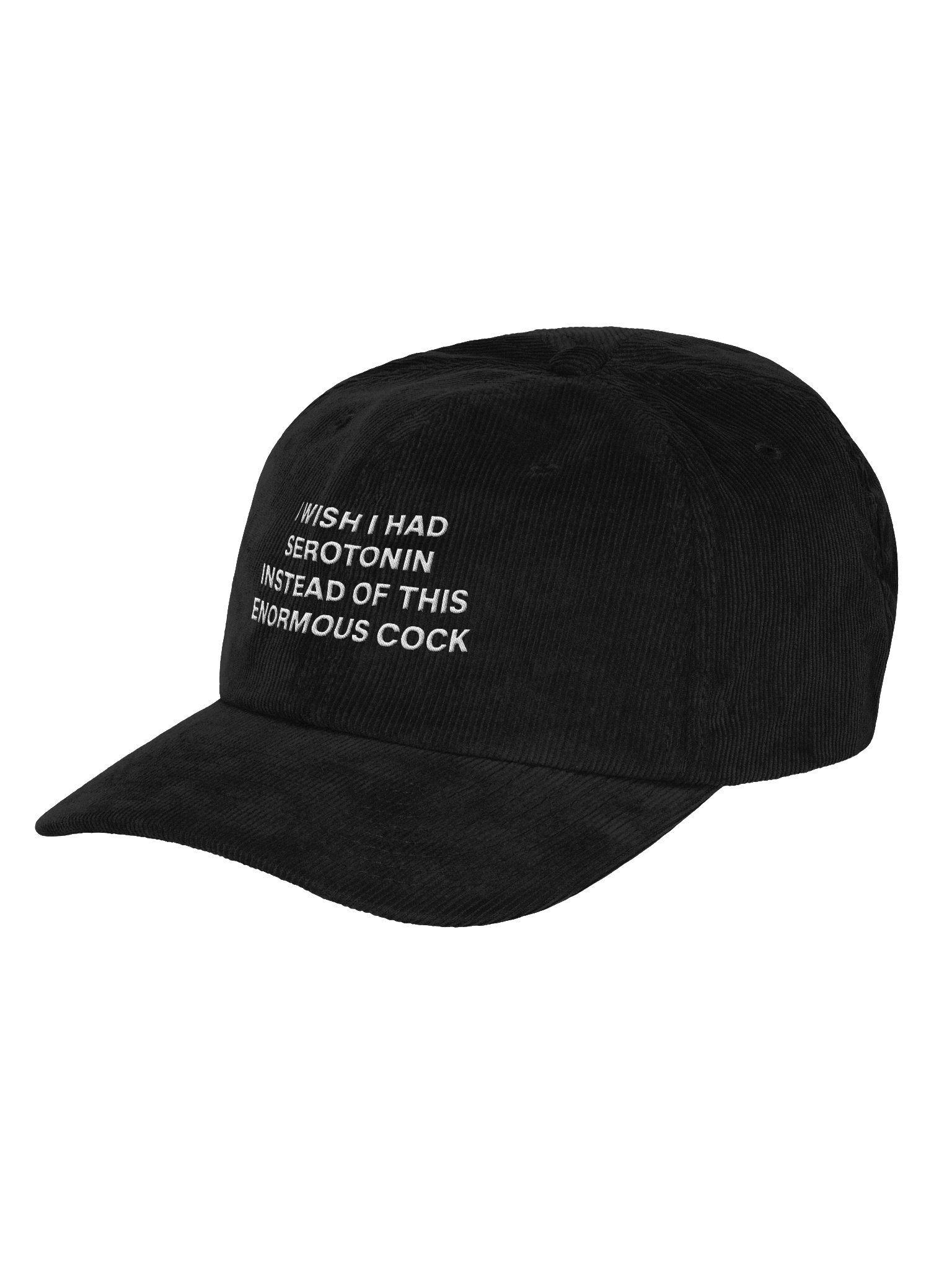 I Wish I Had Serotonin Embroidered Corduroy Dad Hat product image (3)