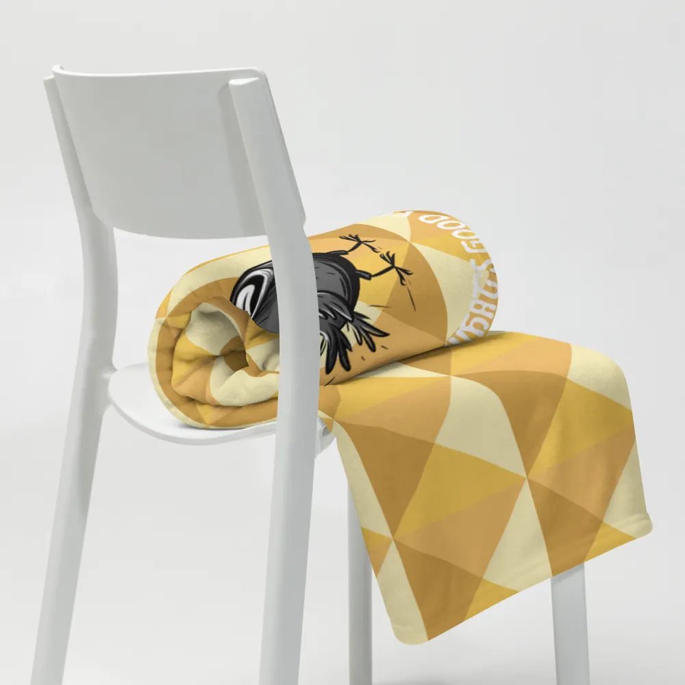 Throw Blanket 💛 I will focus my energy on what's good for me (127 × 153 cm) product image (8)