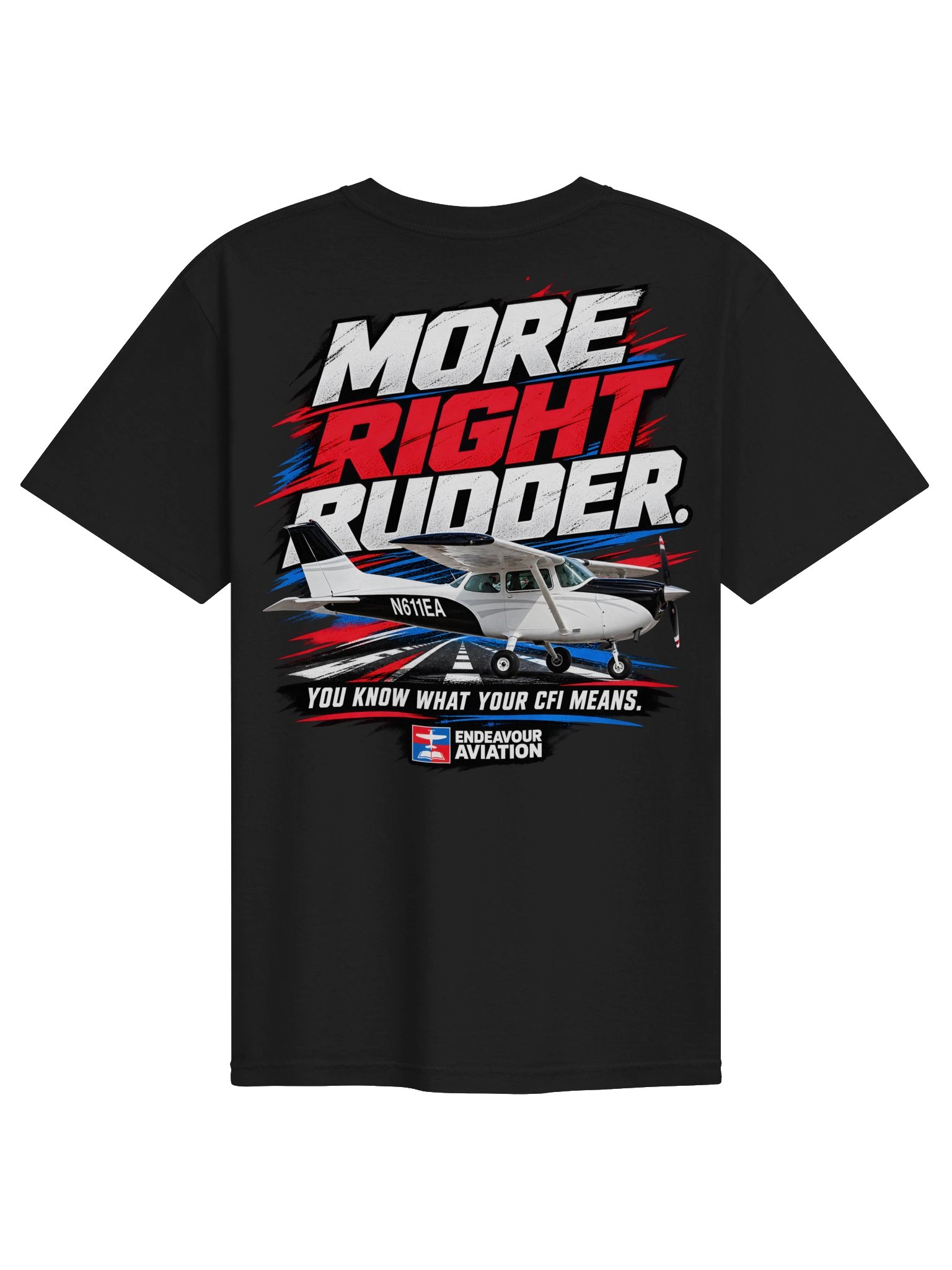 More Right Rudder. | Endeavour Aviation Premium Tee product image (6)