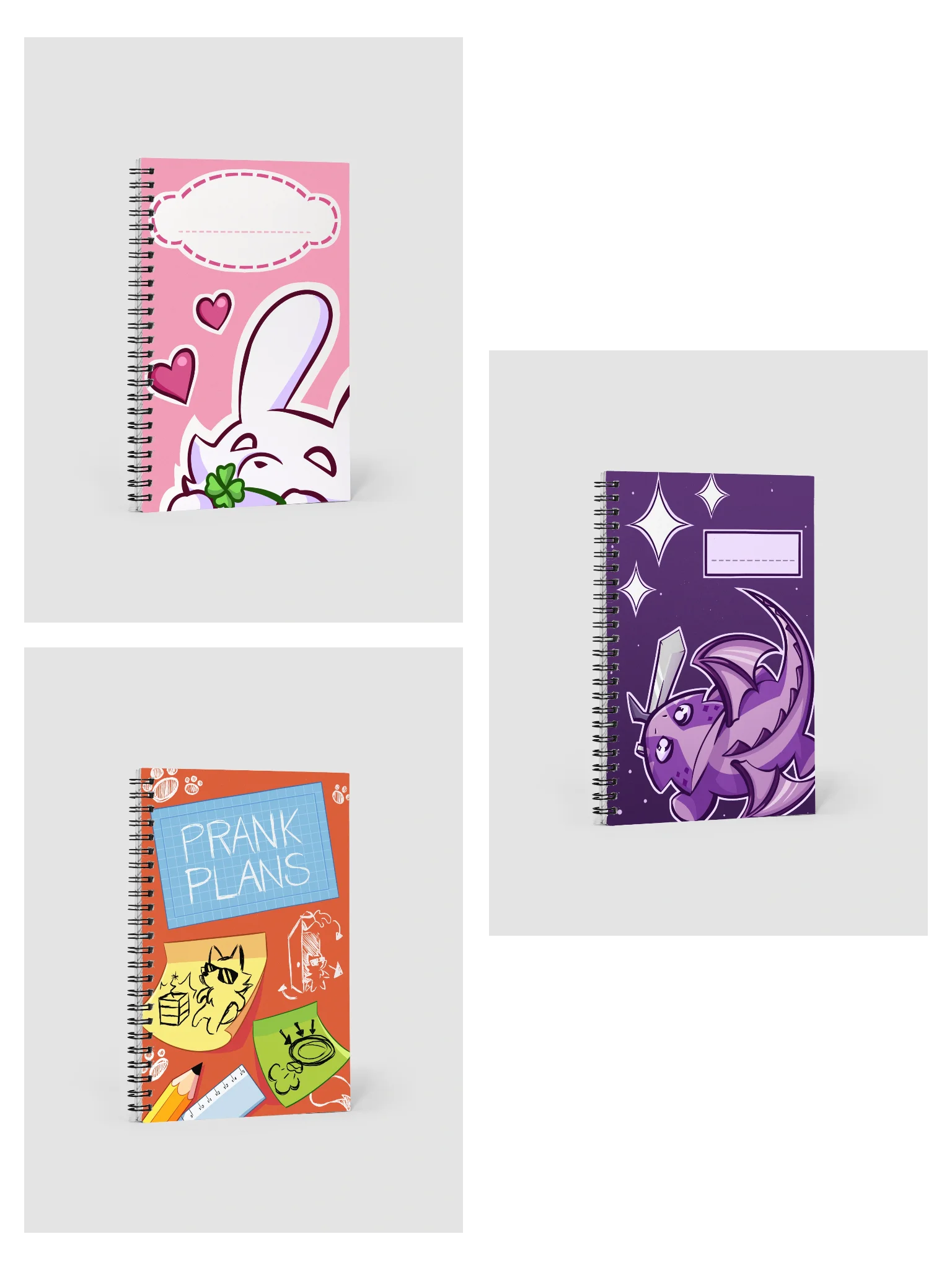 The Notebook Trio: Friend, Ava & Jax product image (1)
