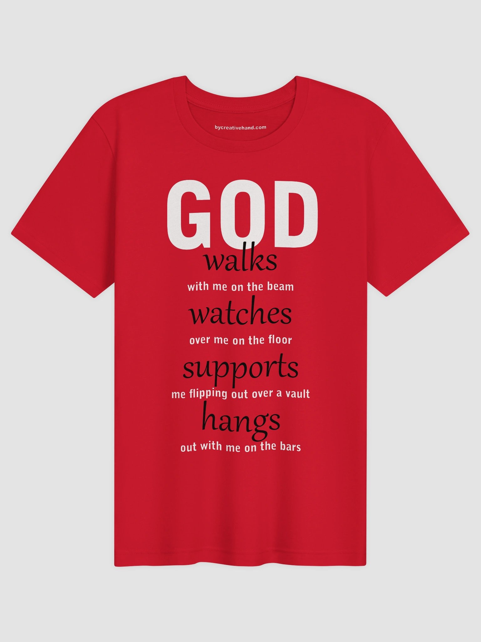 God walks-watches-supports-hangs T-Shirt BWTX product image (1)