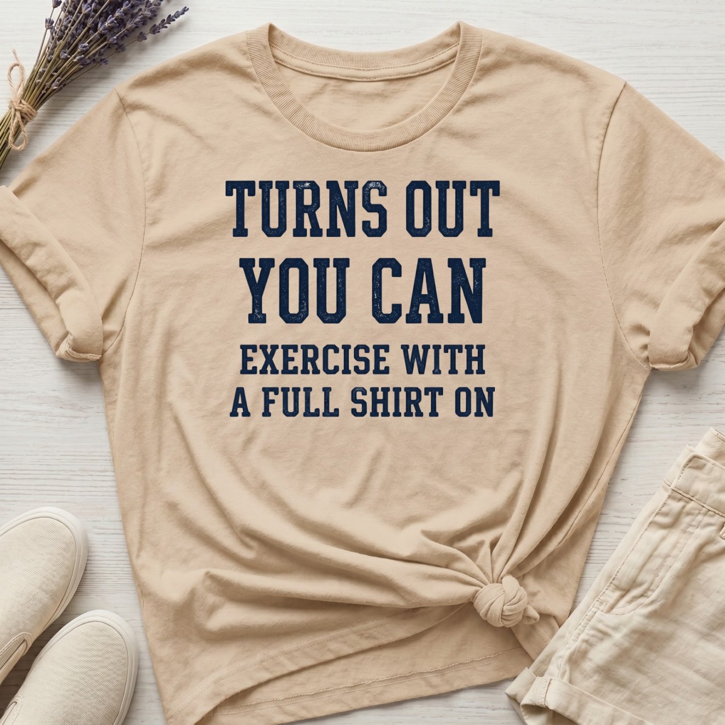 Good Clean Fun: "Exercise With A Shirt 2" Organic T-Shirt product image (3)