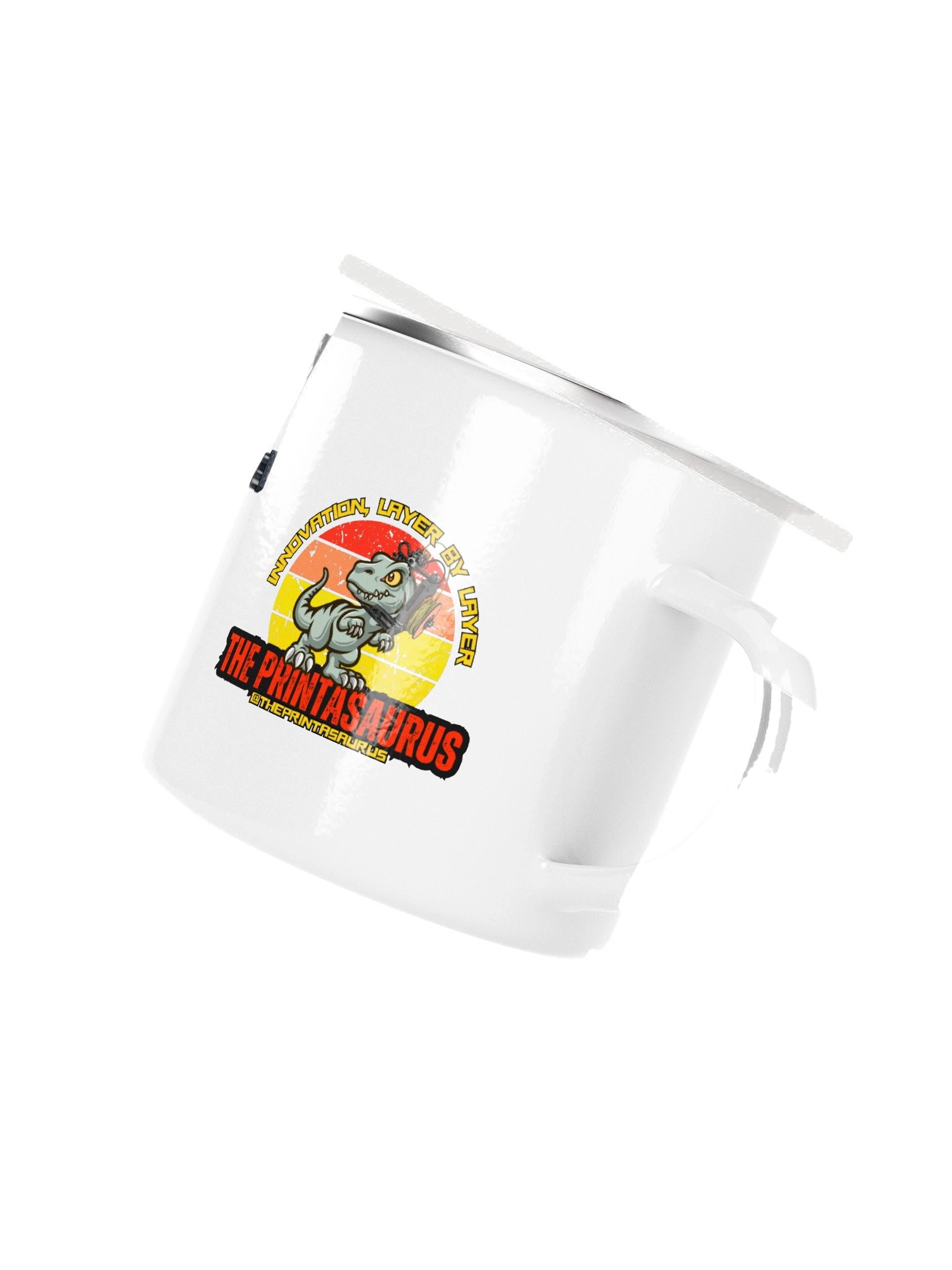 The Printasaurus Enamel Mug product image (3)