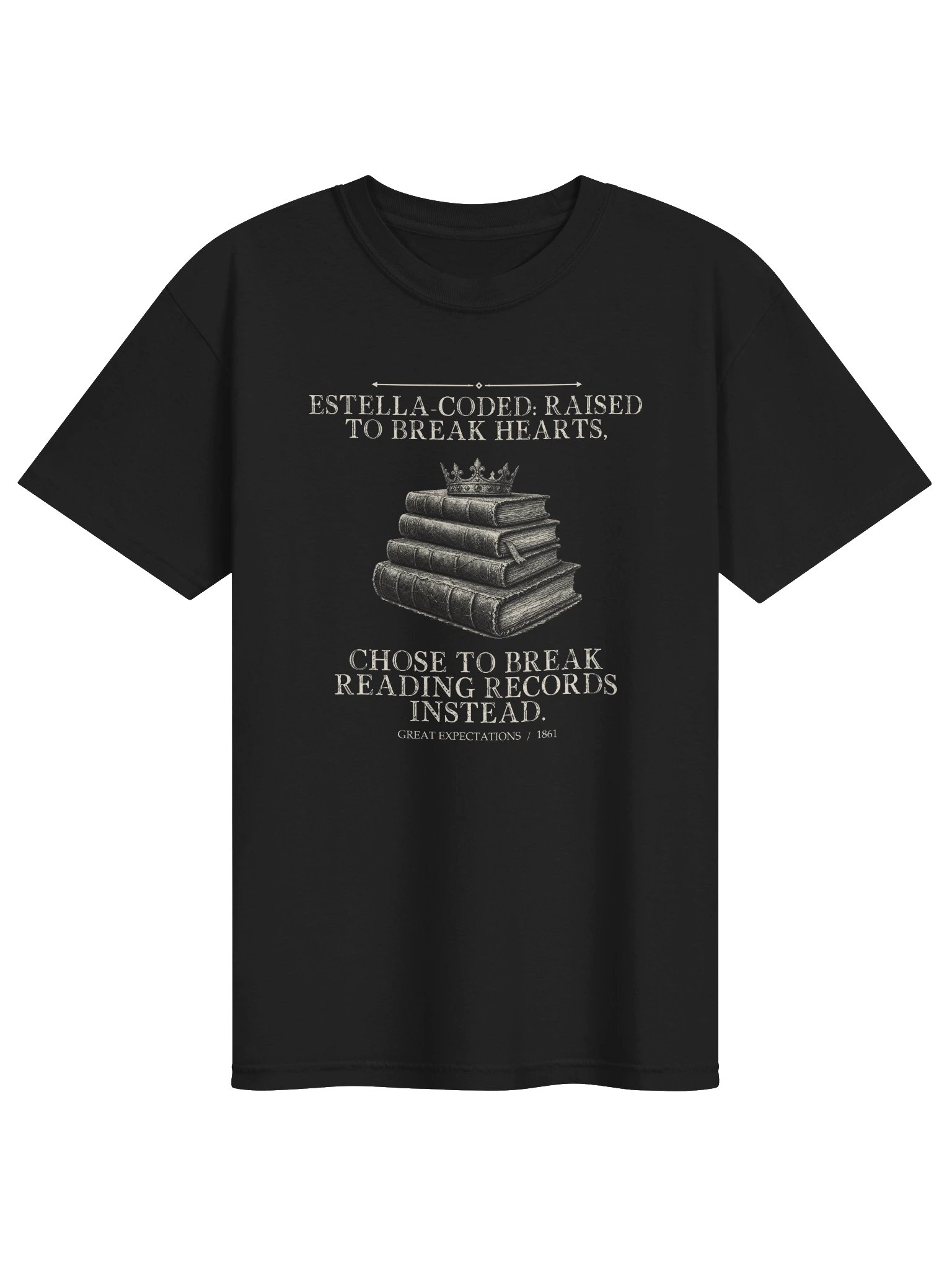 Estella Coded Raised Break Hearts Chose Break -- Great Expectations Tee (Dark) product image (1)