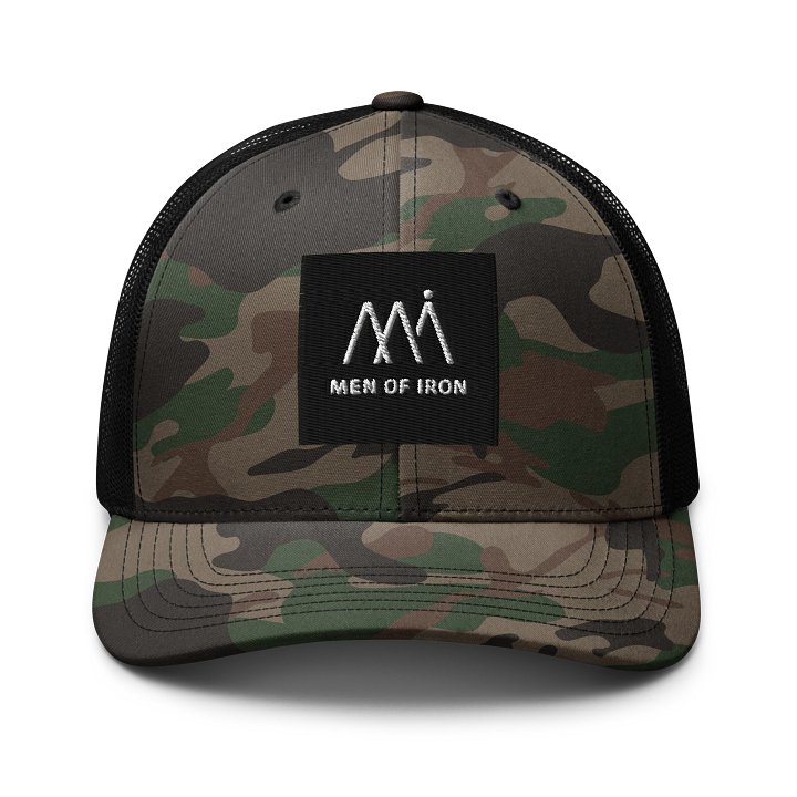 Men of Iron Camo Trucker Hat product image (1)