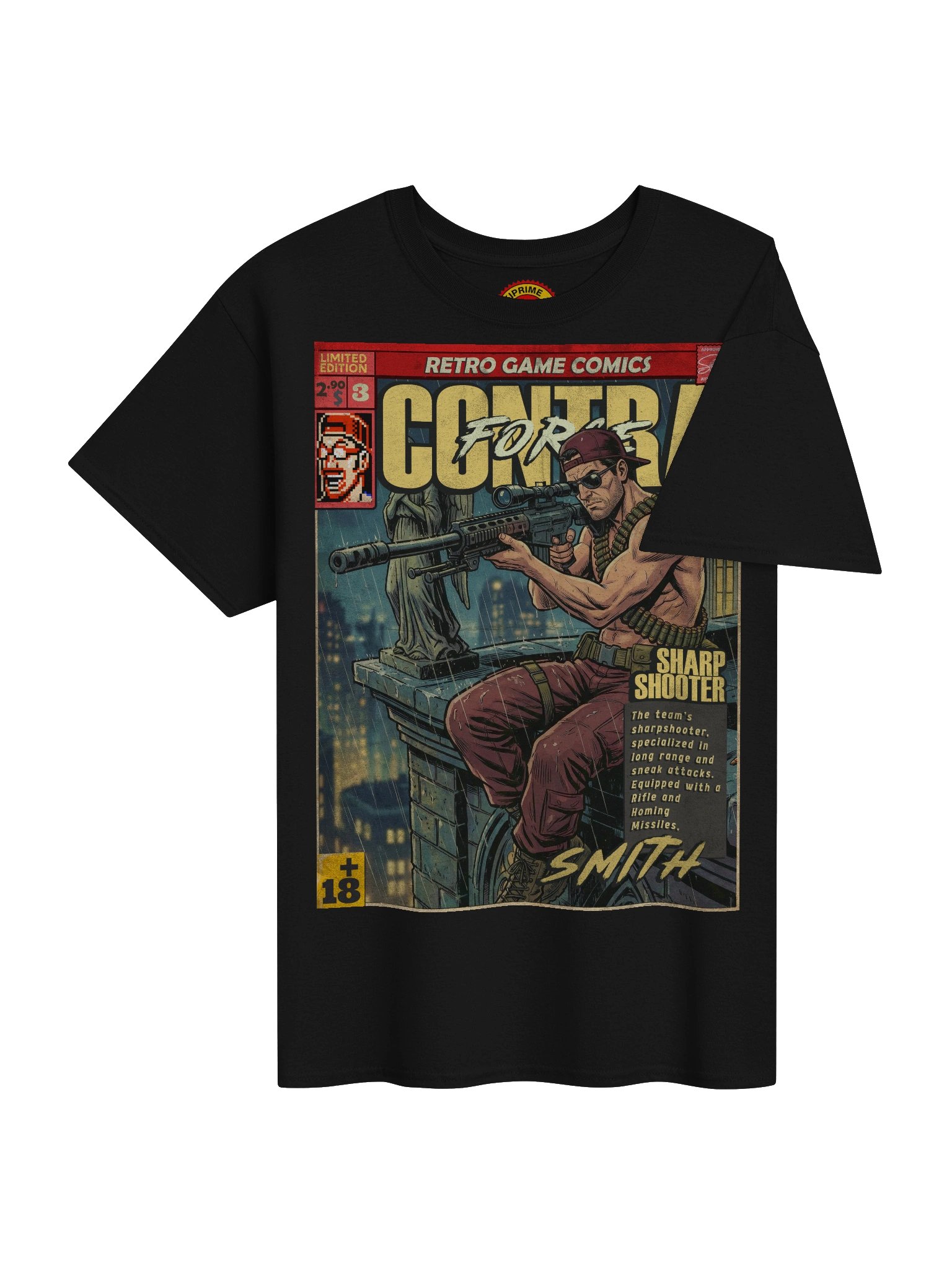 Contra Force Smith Comic Art T-Shirt product image (4)