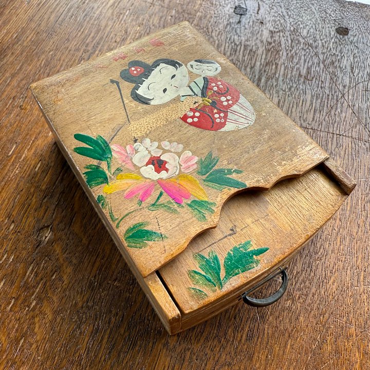 🎎 Vintage Japanese Toy Jewelry Box with Mirror – Japan Antique Roadshow product image (1)