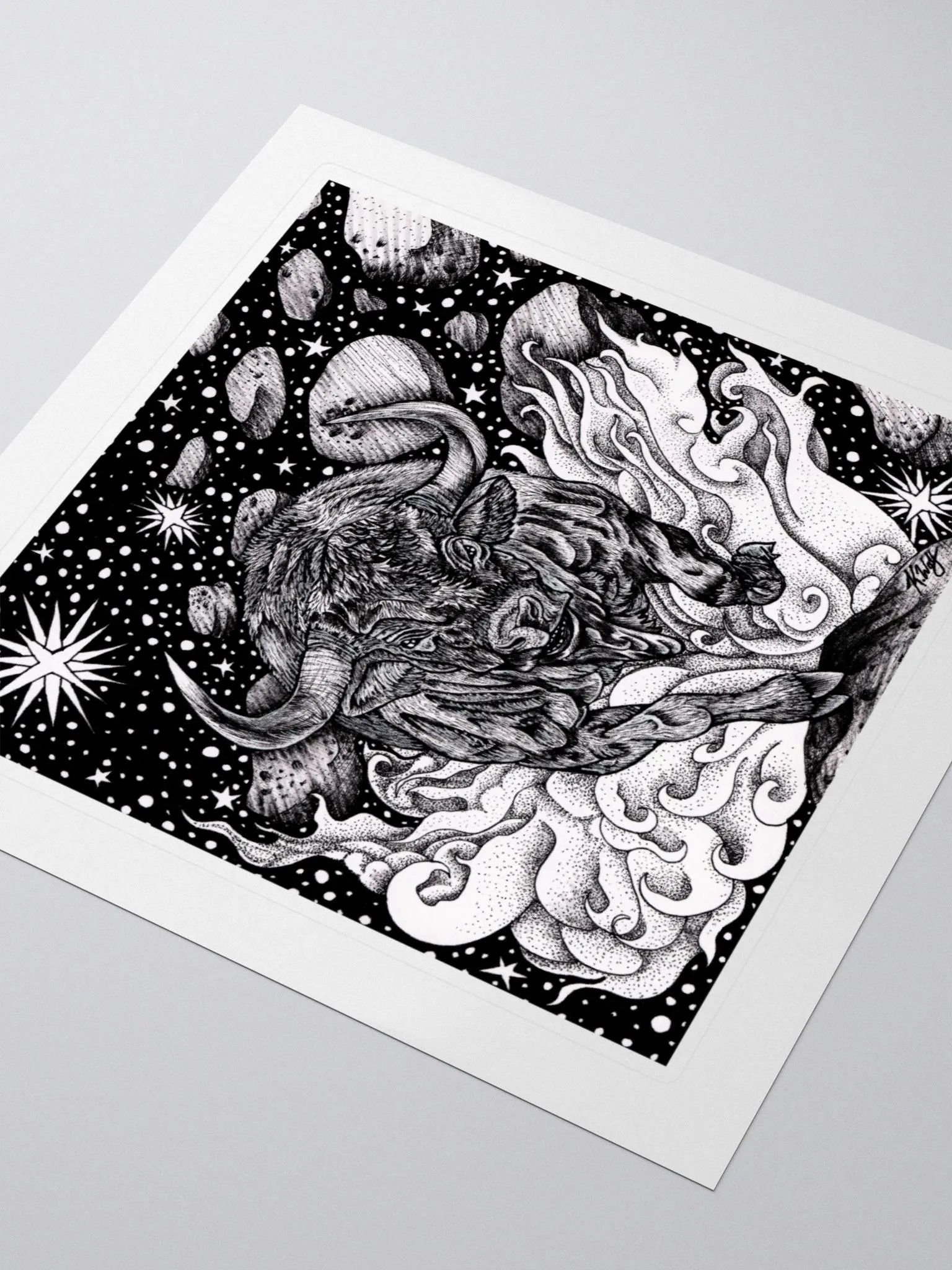 Taurus Zodiac Kiss Cut Stickers product image (3)