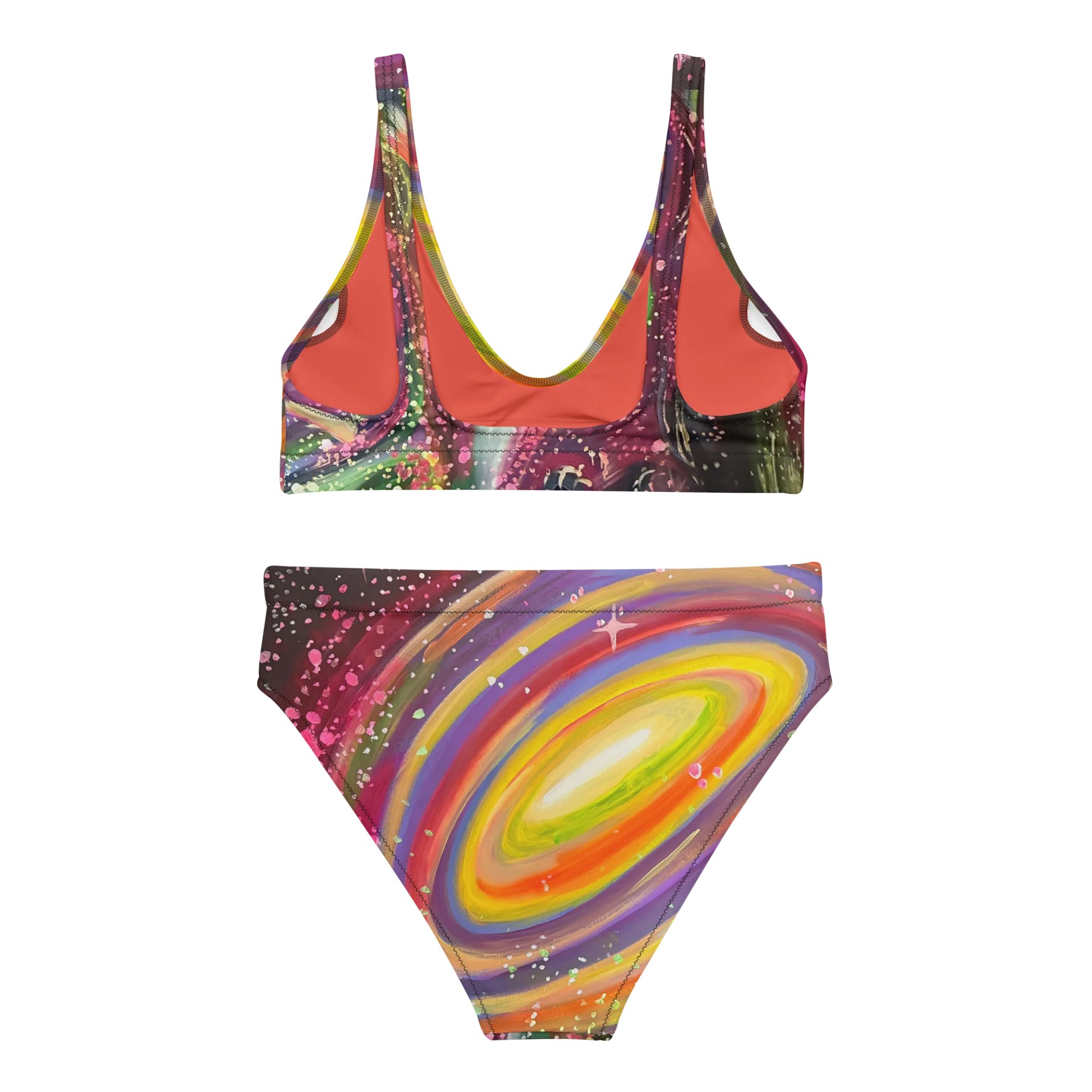 Red Galaxy Bikini (High Waist) product image (2)