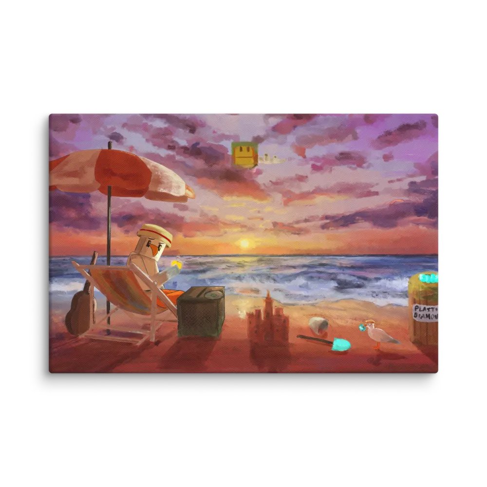 CringyGull Sunset Canvas product image (1)