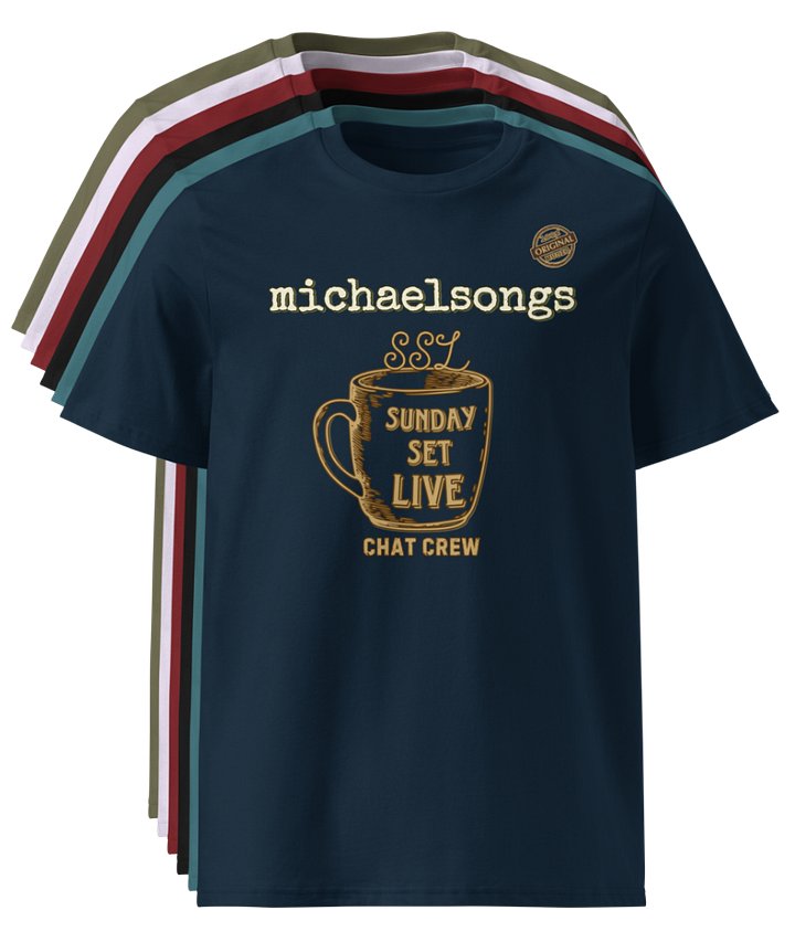 organic tee w/Sunday Set Chat Crew logo product image (1)