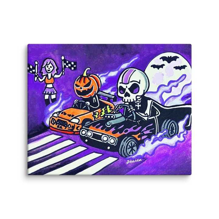 Spooky Street Race Canvas product image (1)