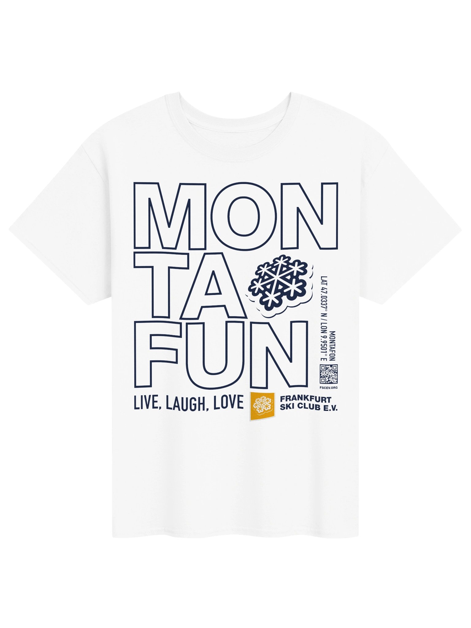 Monta(fun) Live, Laugh, Love - White (front print) product image (1)