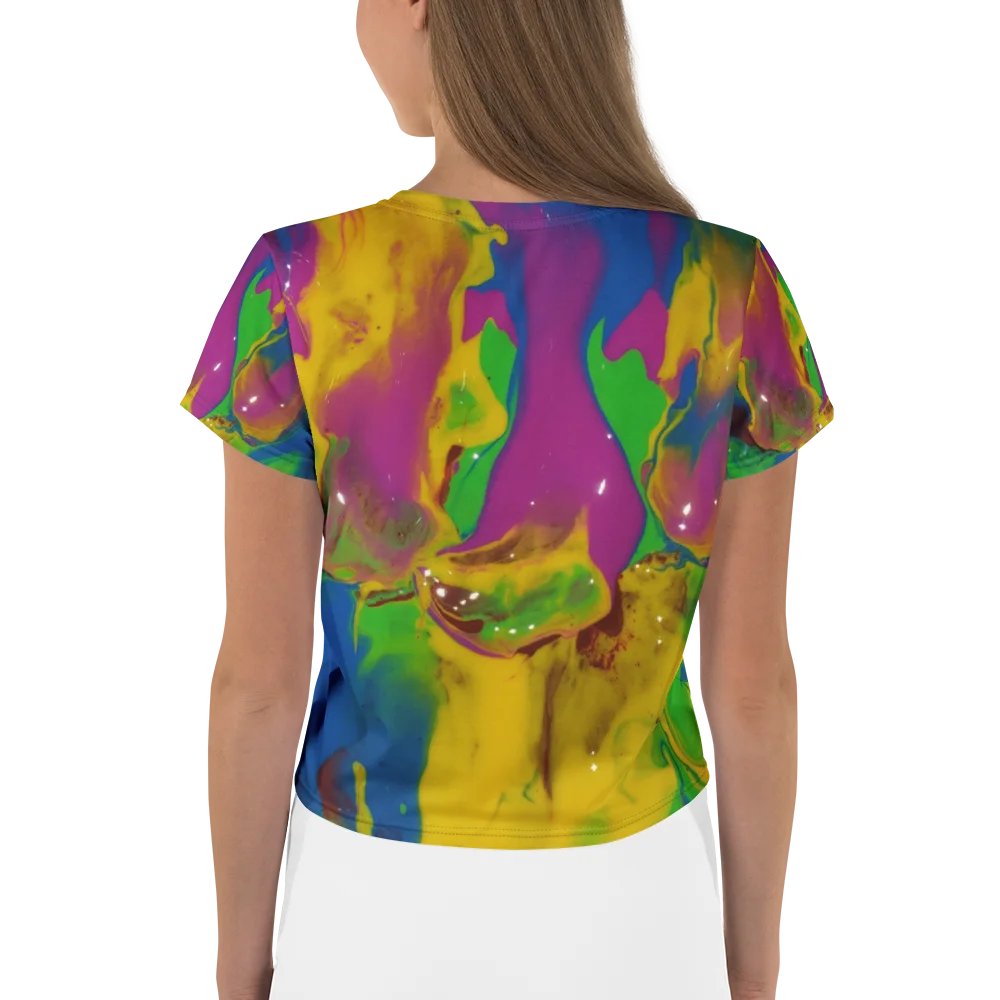 Marbled Dreams All-Over Crop Tee product image (2)