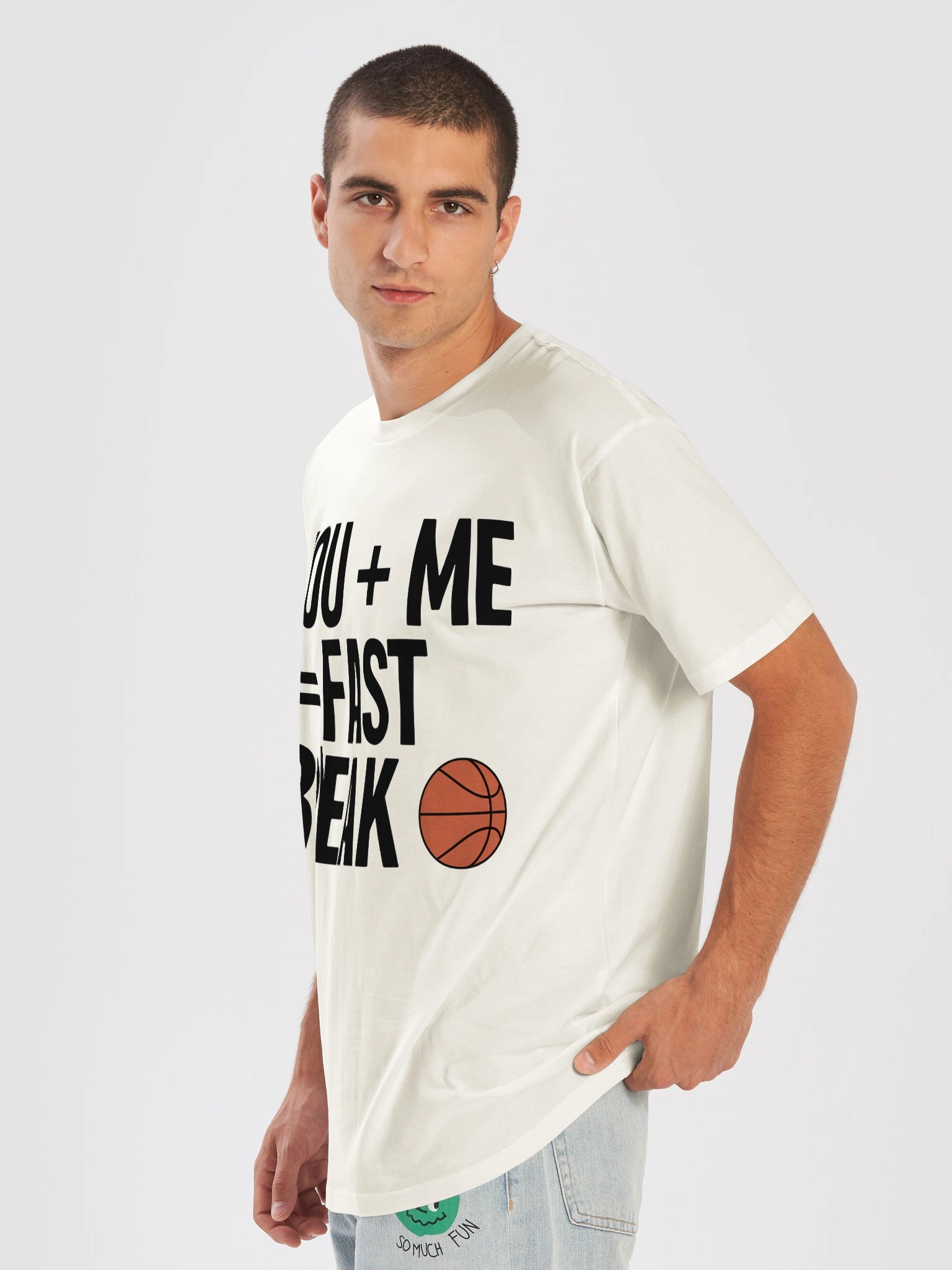"YOU + ME" Basketball Unisex T-Shirt product image (7)