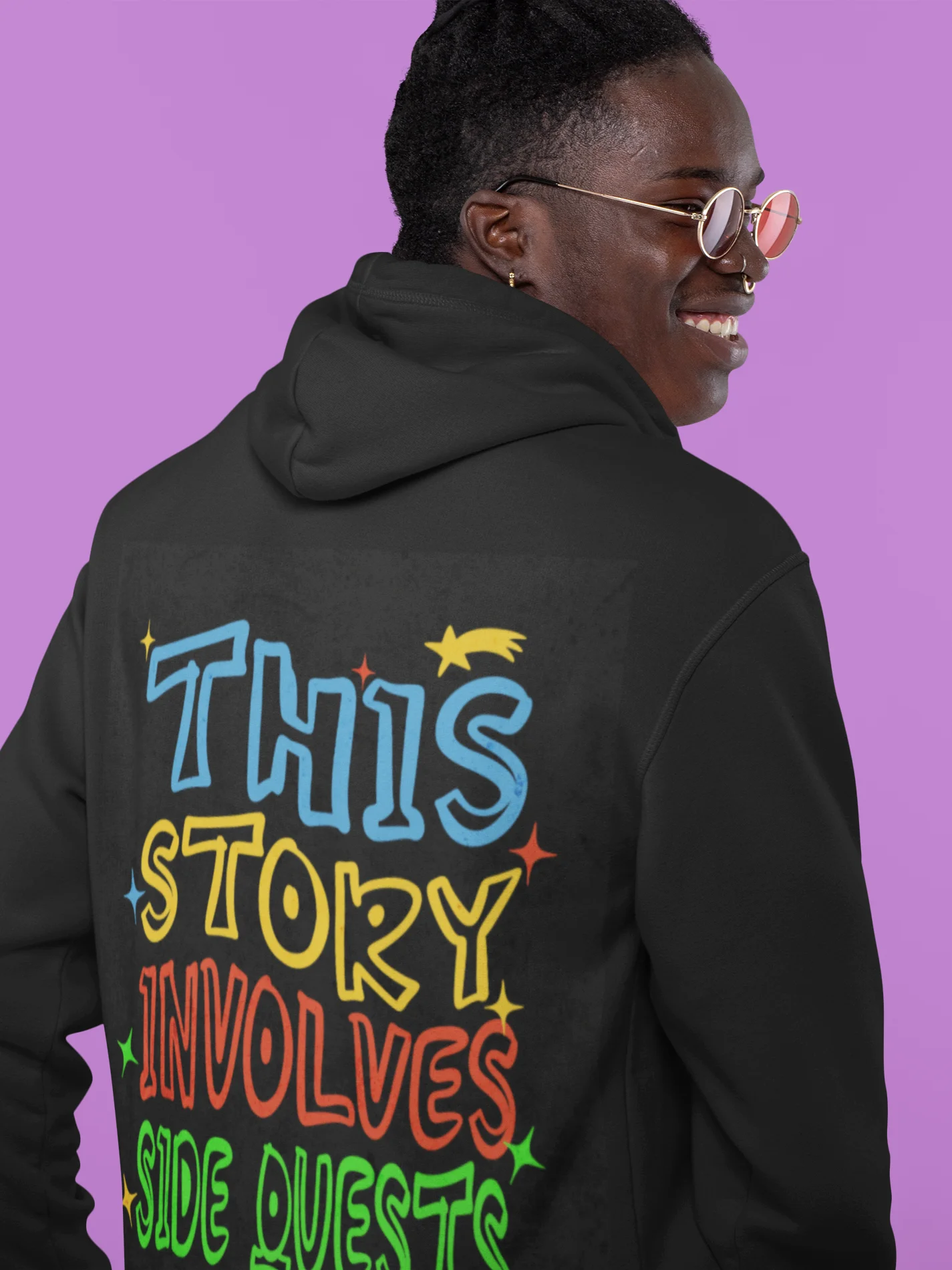 Funny Gamer Side Quest Oversized Hoodie product image (3)