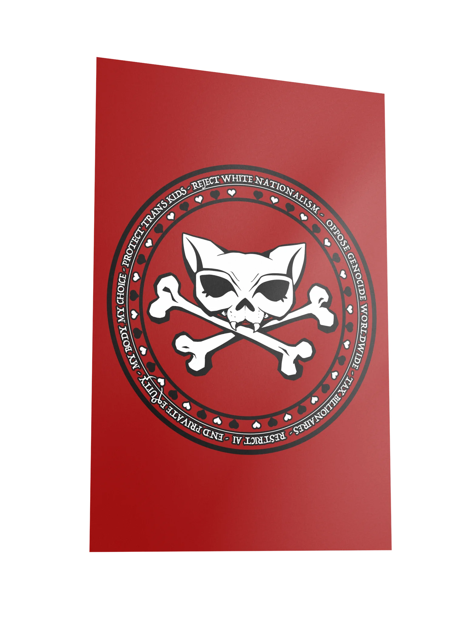 My Politics Kat Skull Red Poster product image (2)