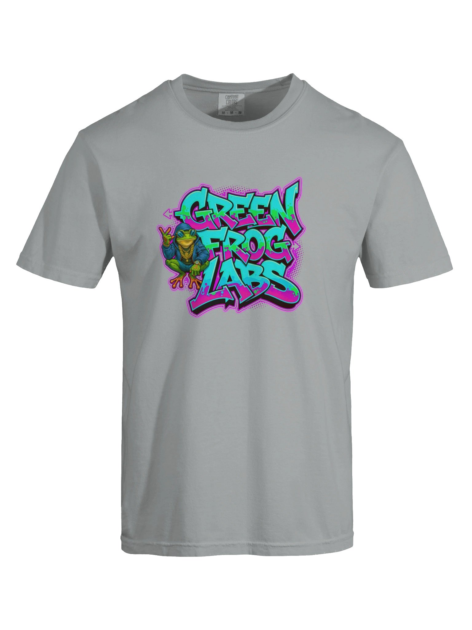 Green Frog Labs Graffiti Logo - Neon Frog Scientist Tee product image (7)