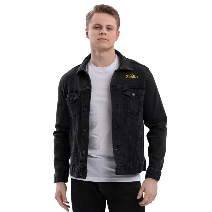 Zenith Unisex Denim Jacket with Embroidered Branding product image (1)