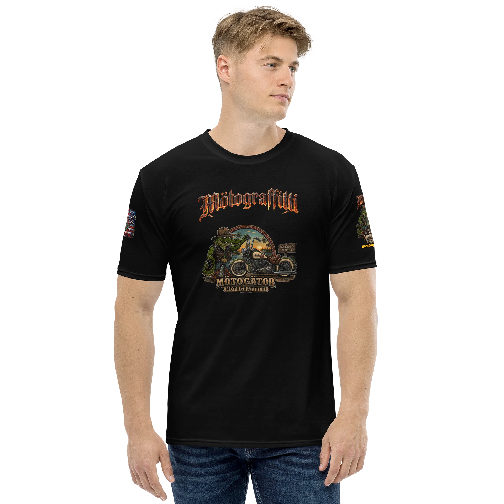 MötoGraffitti "MötoGätor Port Charlotte" Ridin Tee product image (2)