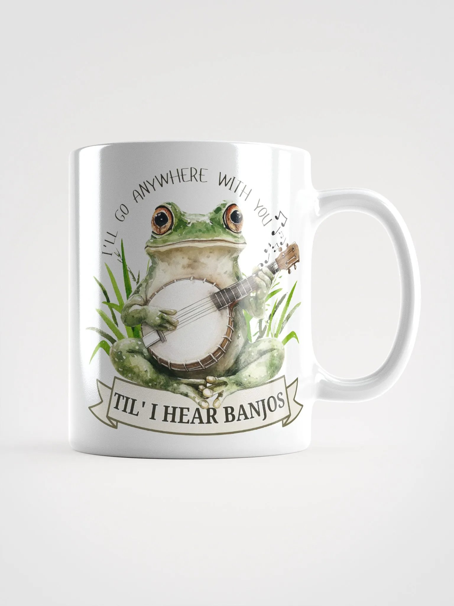 Funny Frog Banjo Mug – I'll Go Anywhere With You Til I Hear Banjos product image (2)
