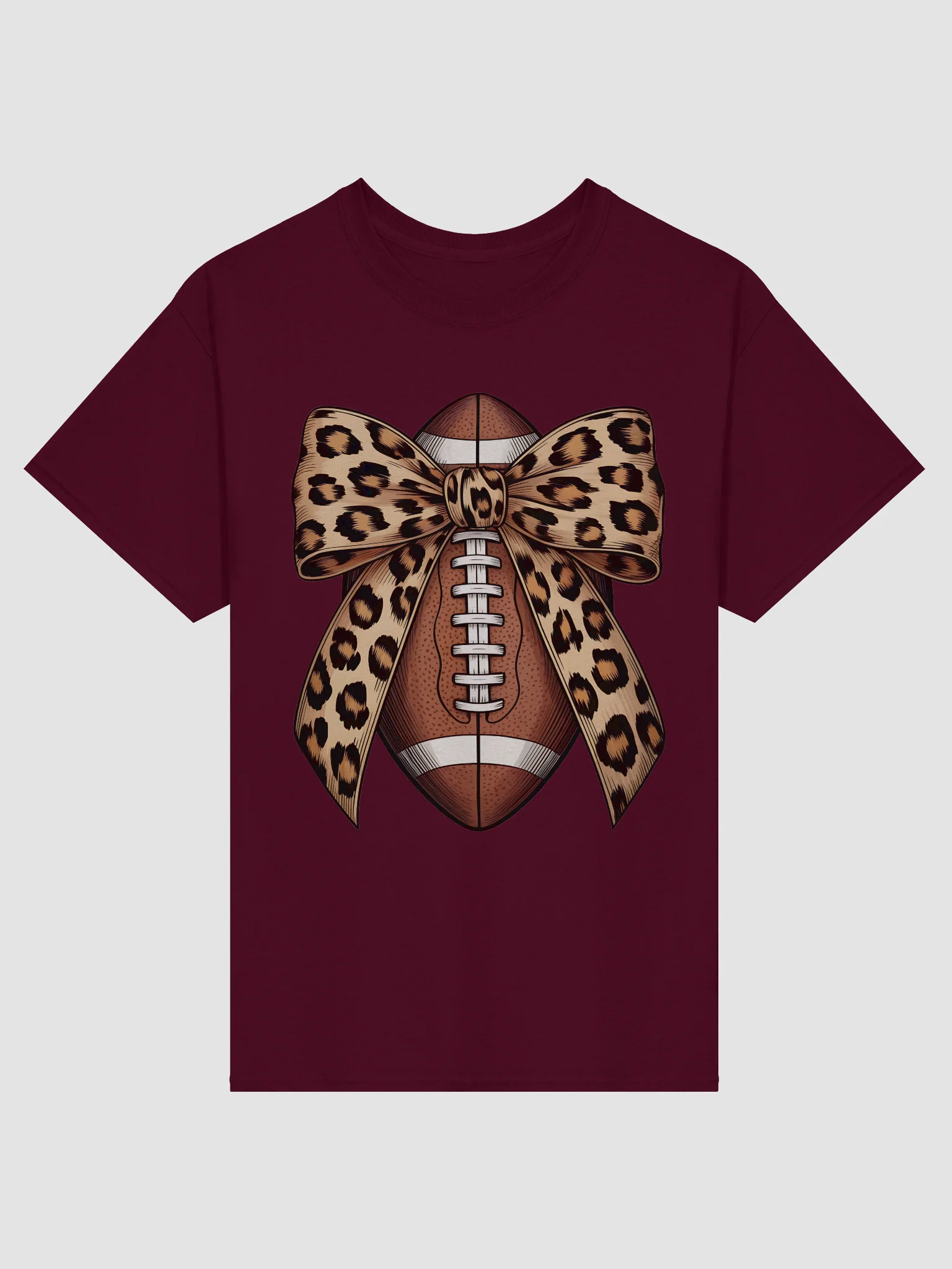 Leopard Bow Football Tee product image (8)