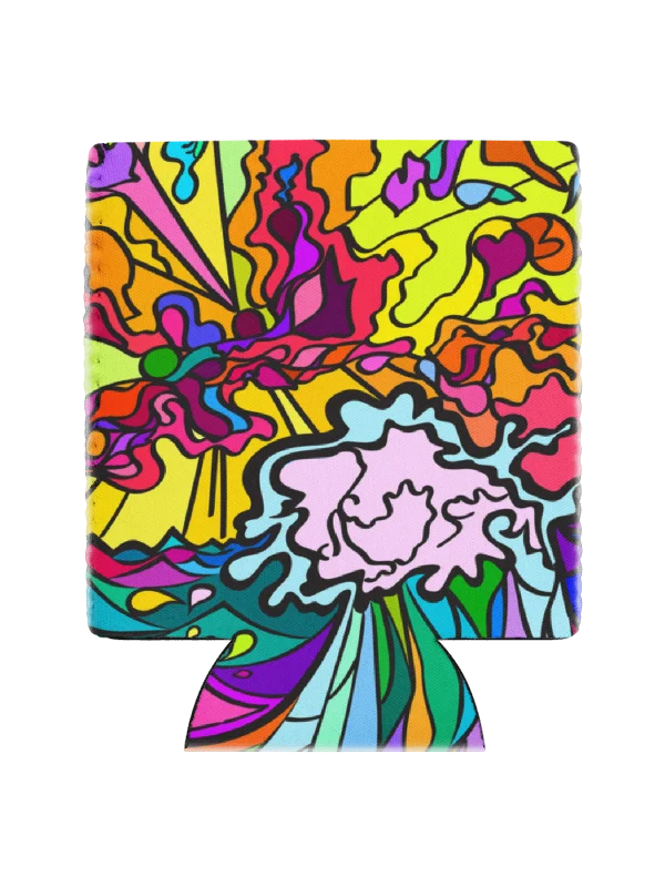 Vibrant Swirls Can Cooler - Wave at Sunset product image (5)