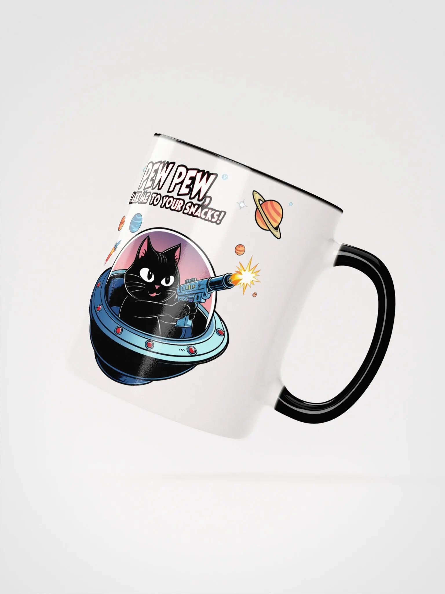 Pew Pew Cat Snack Attack Mug product image (18)