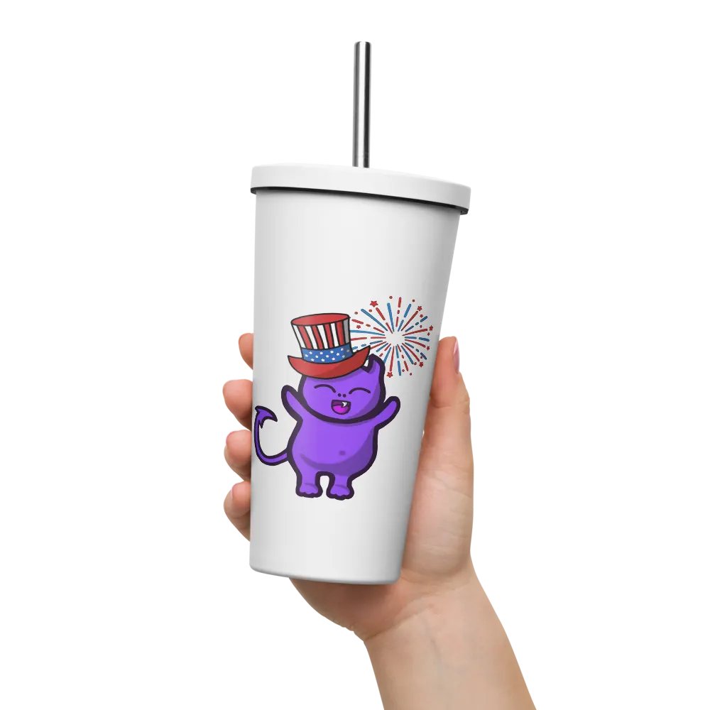 July 4th Insulated Cup With Lid product image (132)