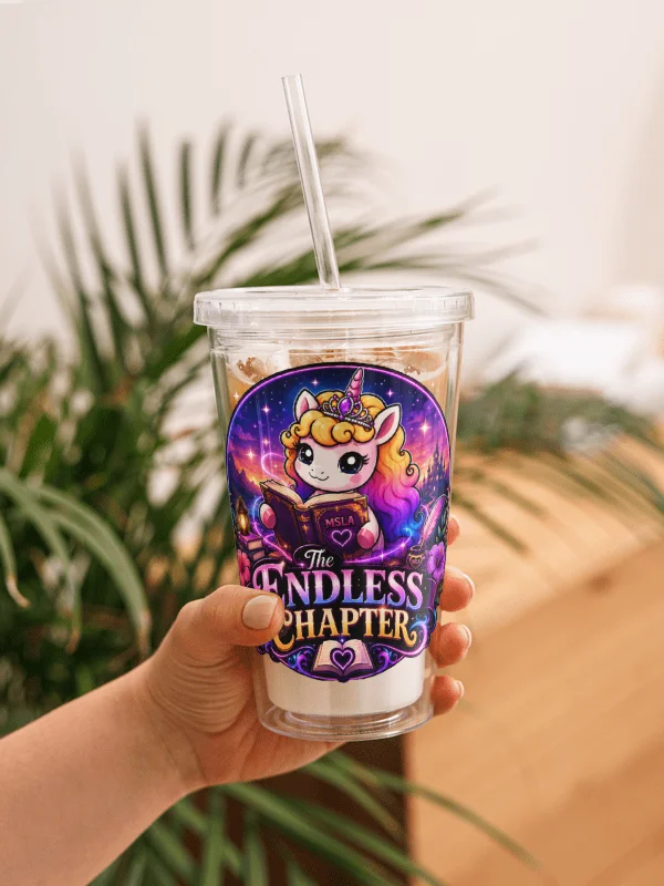 The Endless Chapter - Clear Plastic Tumbler product image (1)
