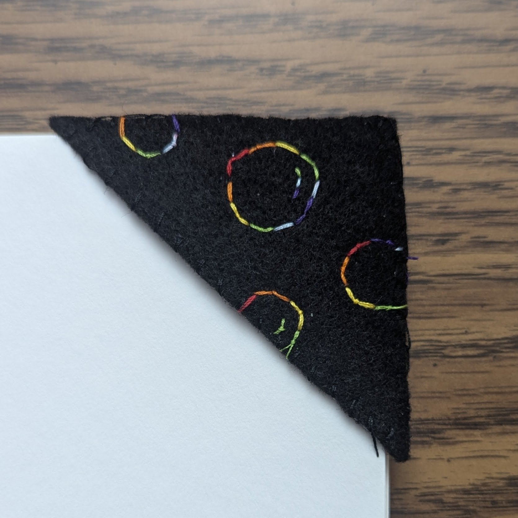 Bubbles Embroidered Bookmark product image (1)