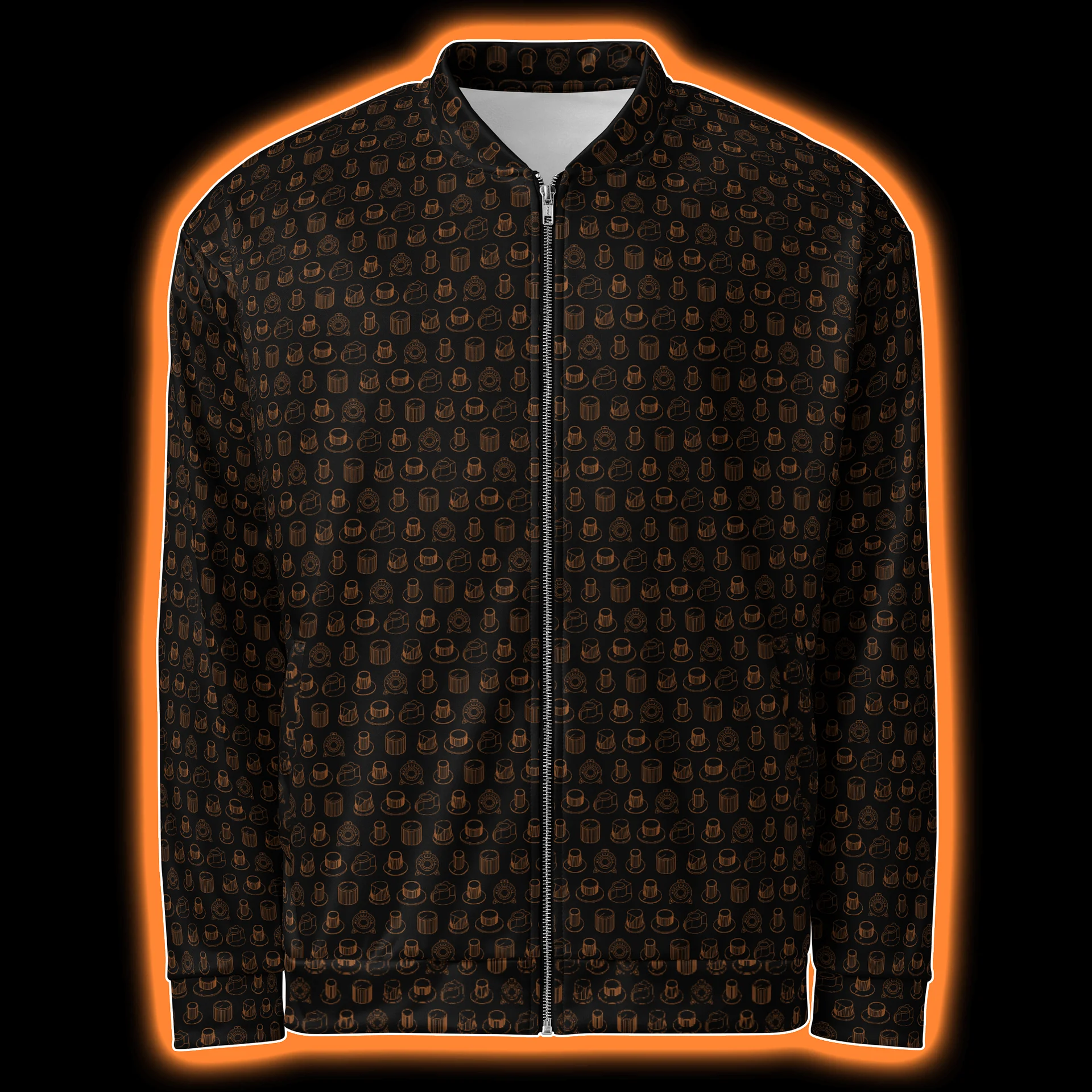 Synthesis Icons Studio Jacket - (7 Iconic Synth Knobs) AMBER product image (1)