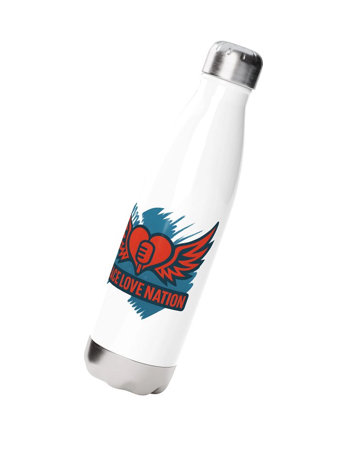 PLN White Stainless Steel Water Bottle product image (4)