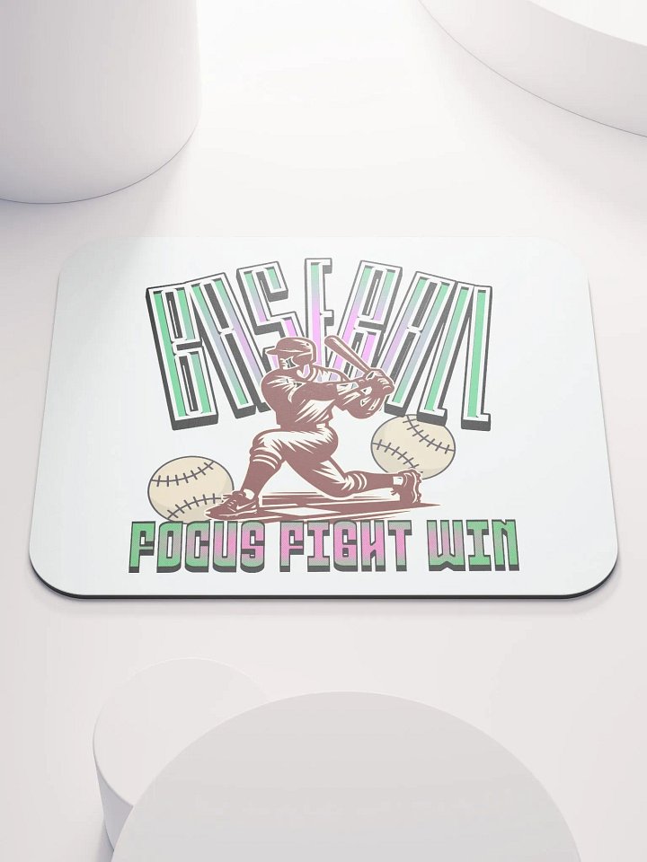 Focus Fight Win Baseball Dynamic Swing Mouse Pad product image (2)