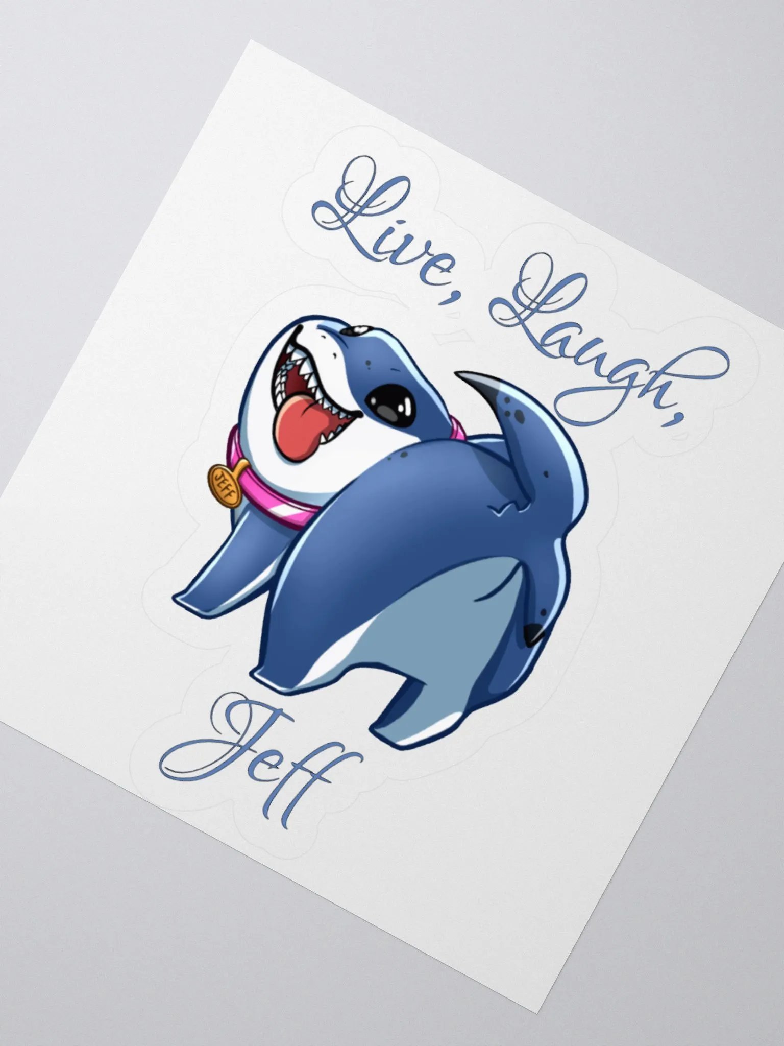 Live, Laugh, Jeff Rivals KissCut Sticker product image (5)