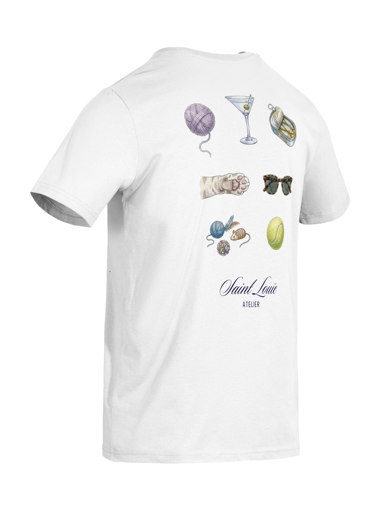 Bits and bobs, Saint Louie Organic soft Tee, White product image (9)