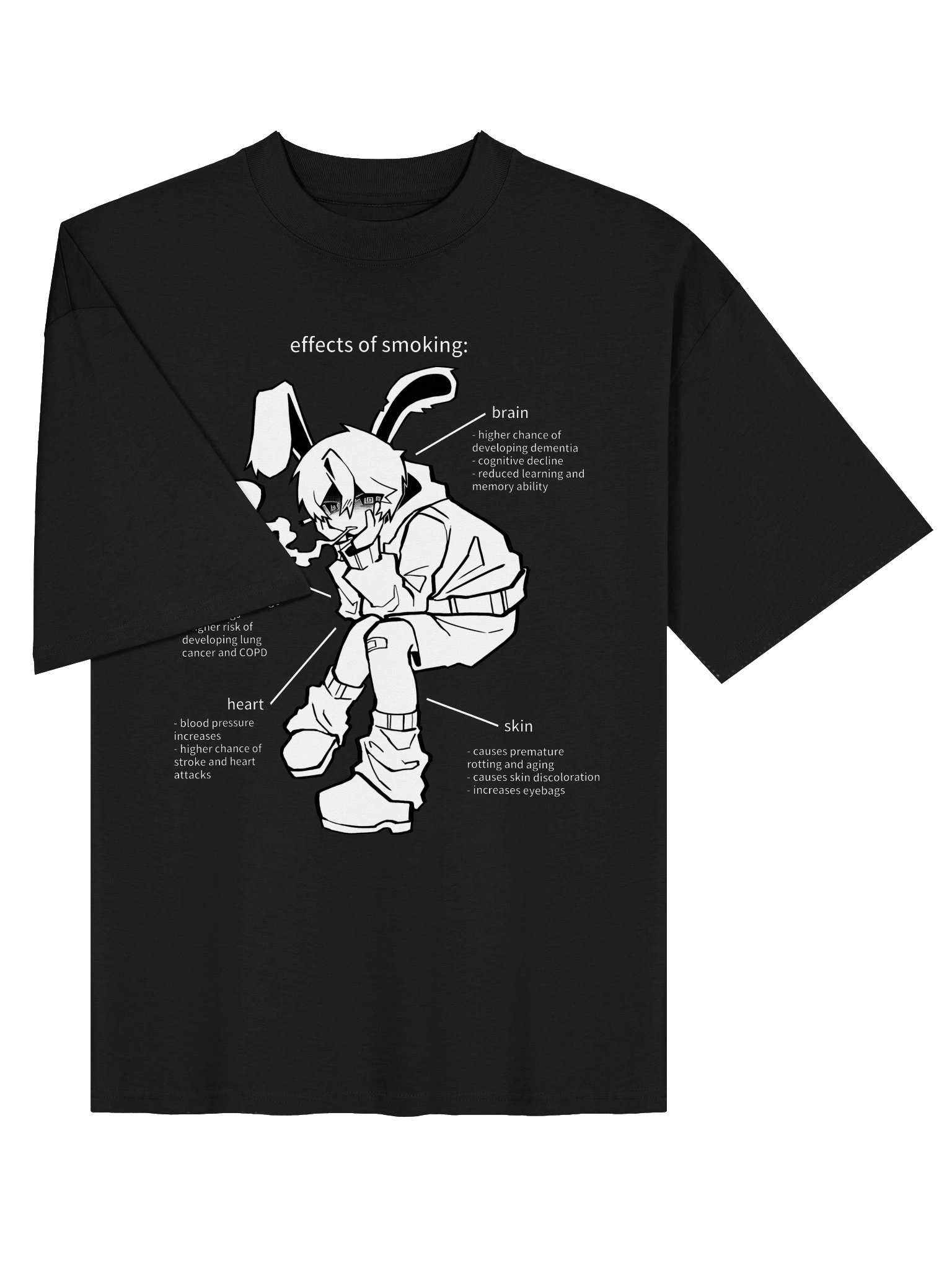 baggy effects of smoking t-shirt product image (3)