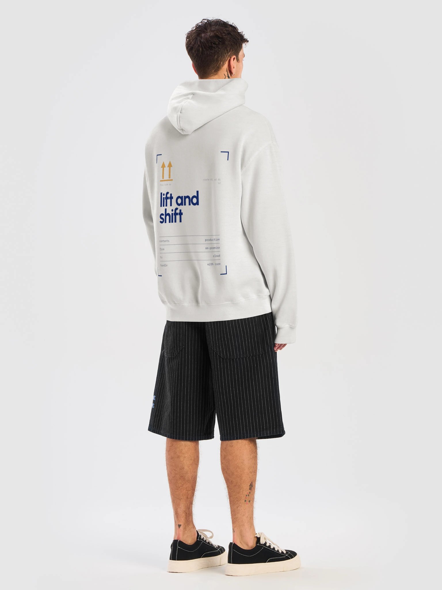 Lift and shift hoodie, bone product image (15)