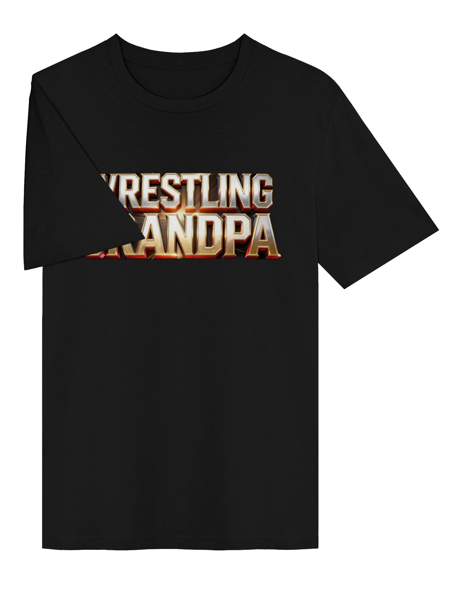 Wrestling Grandpa Metallic 3D Tee product image (3)