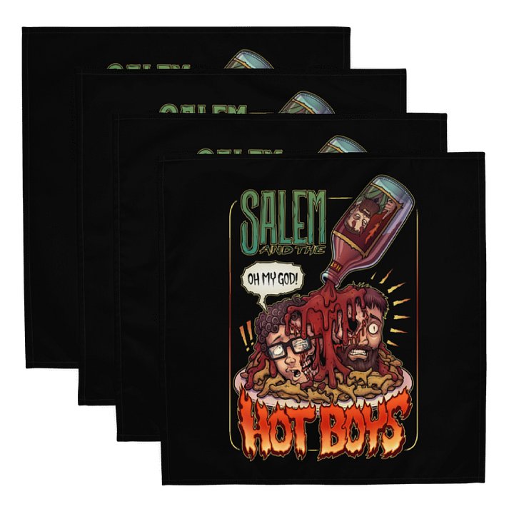 Salem and the Hot Boys Cloth Napkin Black Set product image (1)