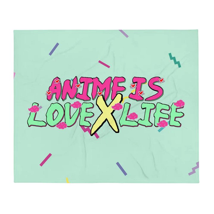 Anime Is Love X Life Throw Blanket product image (1)